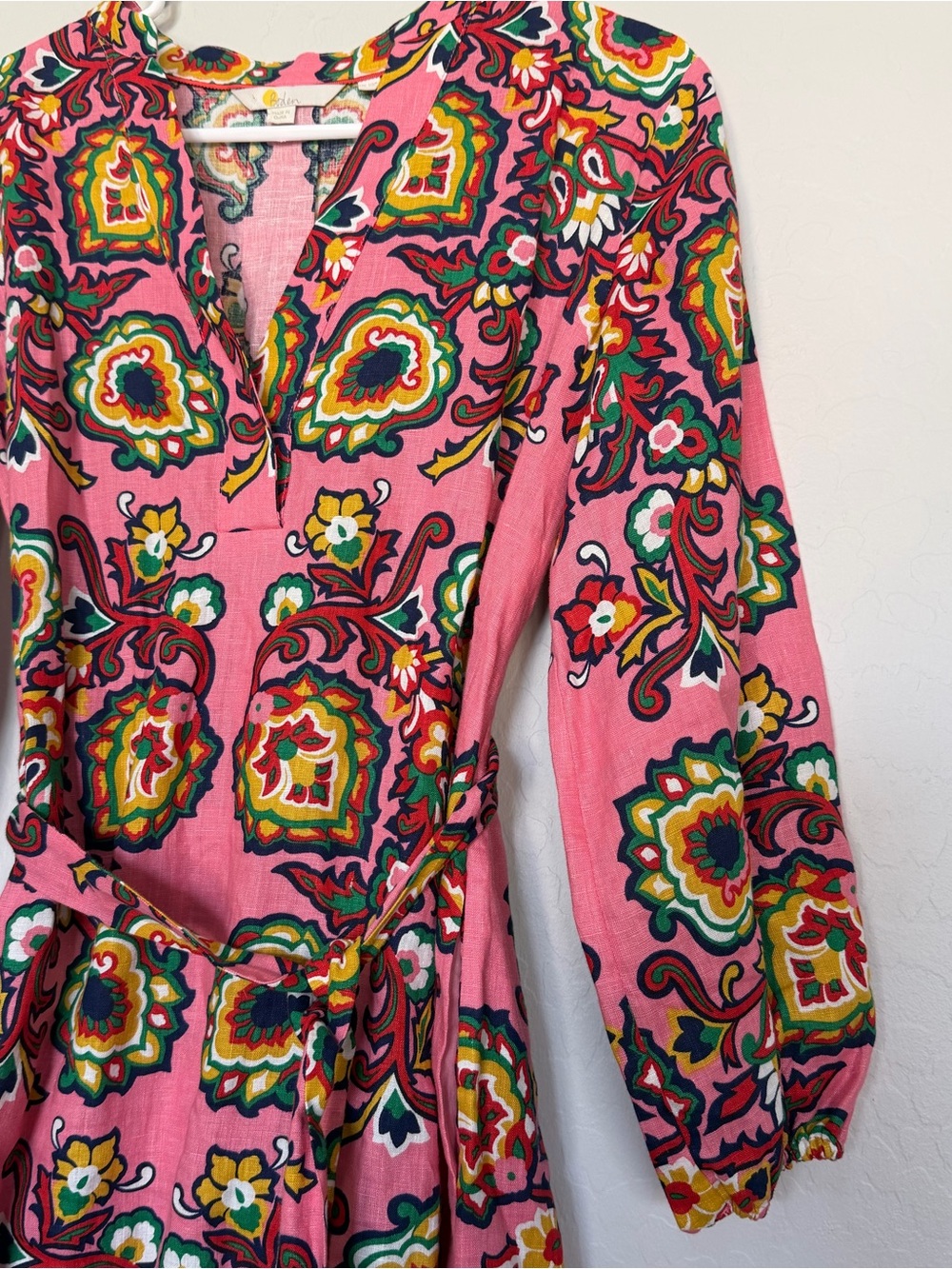 Boden pink linen maxi dress size 6 - Picture 2 of 9